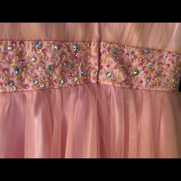 Lexie pink/peach cocktail dress. - Picture 5 of 5